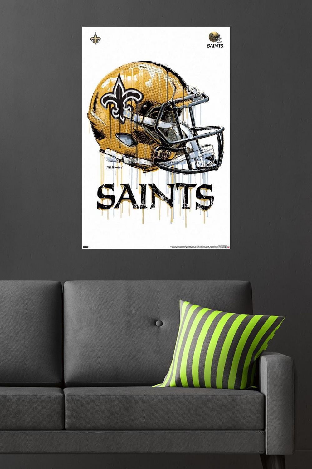 NFL New Orleans Saints - Casque anti-goutte 20