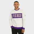 thumbnail image 4 of Men's Darius Rucker Collection by Fanatics  Cream Minnesota Vikings Colorblock Pullover Sweatshirt, 4 of 6
