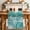 Turquoise White, variant on Ocean Compass Table Runner 72 Inches, Vintage Coastal Starfish Shell Conch Beige Bed Runner Dresser Scarves Tabletop for Indoor Outdoor Parties/Ceremony/Banquet, 13" x 72"