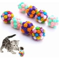 thumbnail image 2 of YYCRAFT 15pcs Jumbo Glitter Tinsel Pom Poms Sparkle Balls for DIY Craft,Cat Toys(2 Inch,White/Iridescent White), 2 of 6