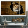thumbnail image 1 of Tanzania Wildlife Map Design - Abstract Canvas Artwork, 1 of 3