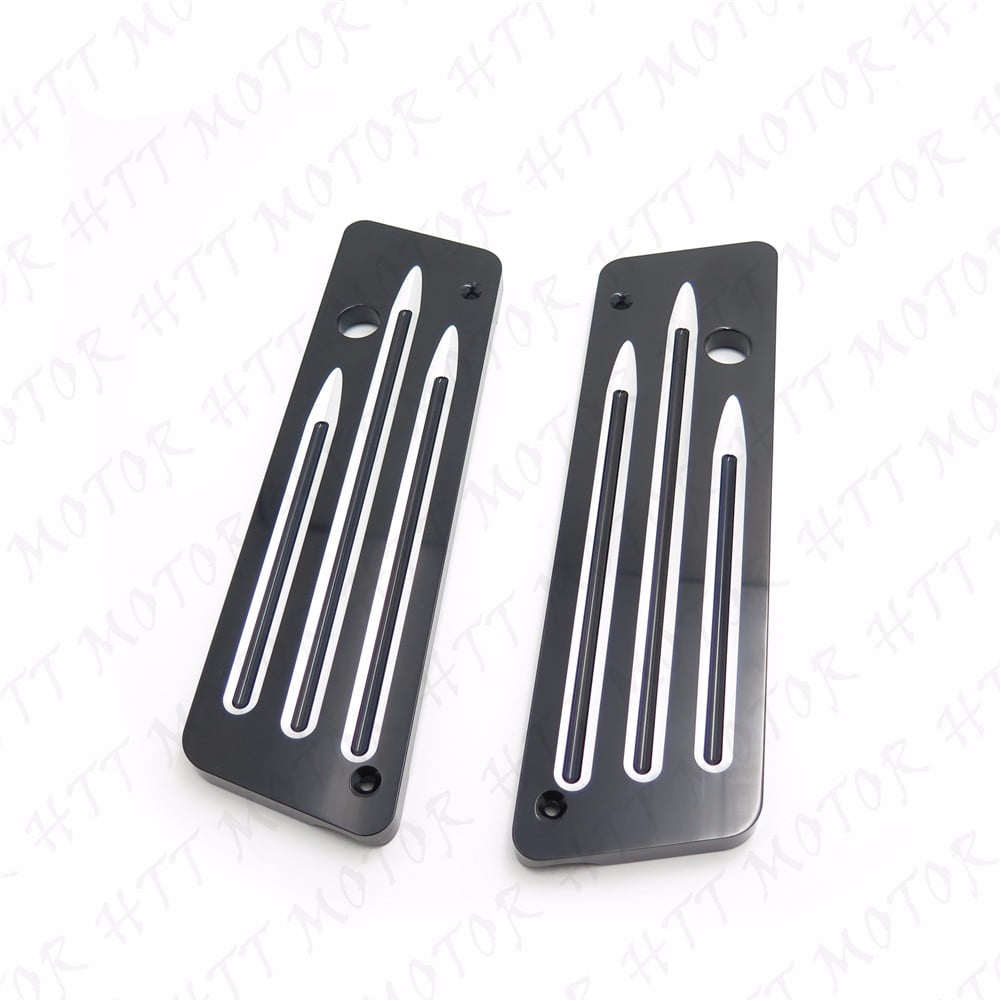 2 pcs Hard Billet Saddlebag Latch Cover for Harley Touring Road Glide 93-2013