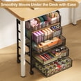 thumbnail image 3 of Carrito organizador de manualidades Yociyoga de 5 niveles con cajones, 3 of 9