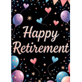 thumbnail image 4 of Decorative Design Happy Retirement Banner Glitter Balloons Star Elements for Retirement Celebration Party Decoration, 4 of 8