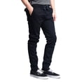 thumbnail image 2 of Victorious Men's Slant-Pocket Skinny Jogger Twill Pants JG876 - Navy - 4X-Large, 2 of 5