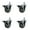 4 Swivel - Posi Lock Brakes  - Gray, variant on 3 Inch Gray Polyurethane ½ Inch Threaded Stem Caster with Brake