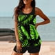 thumbnail image 4 of Trajes de baño tankini para mujer Trajes de baño de dos piezas con espalda de tiras y estampado conservador para mujer Traje de baño de dos piezas para mujer, 4 of 6