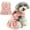 Pink, variant on Winter Dog Dresses for Small Dogs - Adorable Sweater Dresses with Leash Ring for Cold Weather - Cute Bow for Puppies