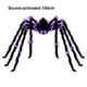 thumbnail image 5 of Decoración de jardín Toystoory de araña de Halloween gigante 150cm con iluminación luminosa, 5 of 6