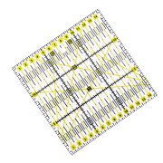 Double-Colored Grid Lines Ruler Square Acrylic Quilting Ruler Sewing