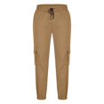 thumbnail image 4 of Cargo Joggers Pants For Men Casual Drawstring Elastic Waist Tapered Work Cargo Pants Outdoor Hiking Trousers With Pockets, 4 of 6