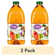 (2 pack) Great Value Organic Honeycrisp Style Apple Juice, 64 fl oz