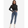 thumbnail image 6 of T-Shirt Women Long Sleeve Mock Neck Slim Fit Tops Base Layer Soft Lightweight Stretch Undershirts, 6 of 6