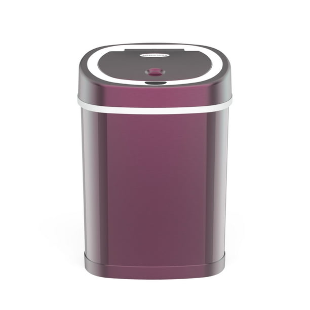 Nine Stars 4 Gallon Trash Can, Touchless Oval Office Trash Can