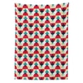 thumbnail image 3 of Ambesonne Modern Tablecloth Rectangular Table Cover, Retro Geometric Circle, 60"x84", Forest Green Salmon, 3 of 4