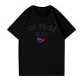 thumbnail image 4 of Dwralegc Patriot We the People T-Shirt Women USA Crewneck Tops Usa Patriotic Apparel Plus Size T Shirt Short Sleeve Casual Fabric Tee Black 5XL, 4 of 5