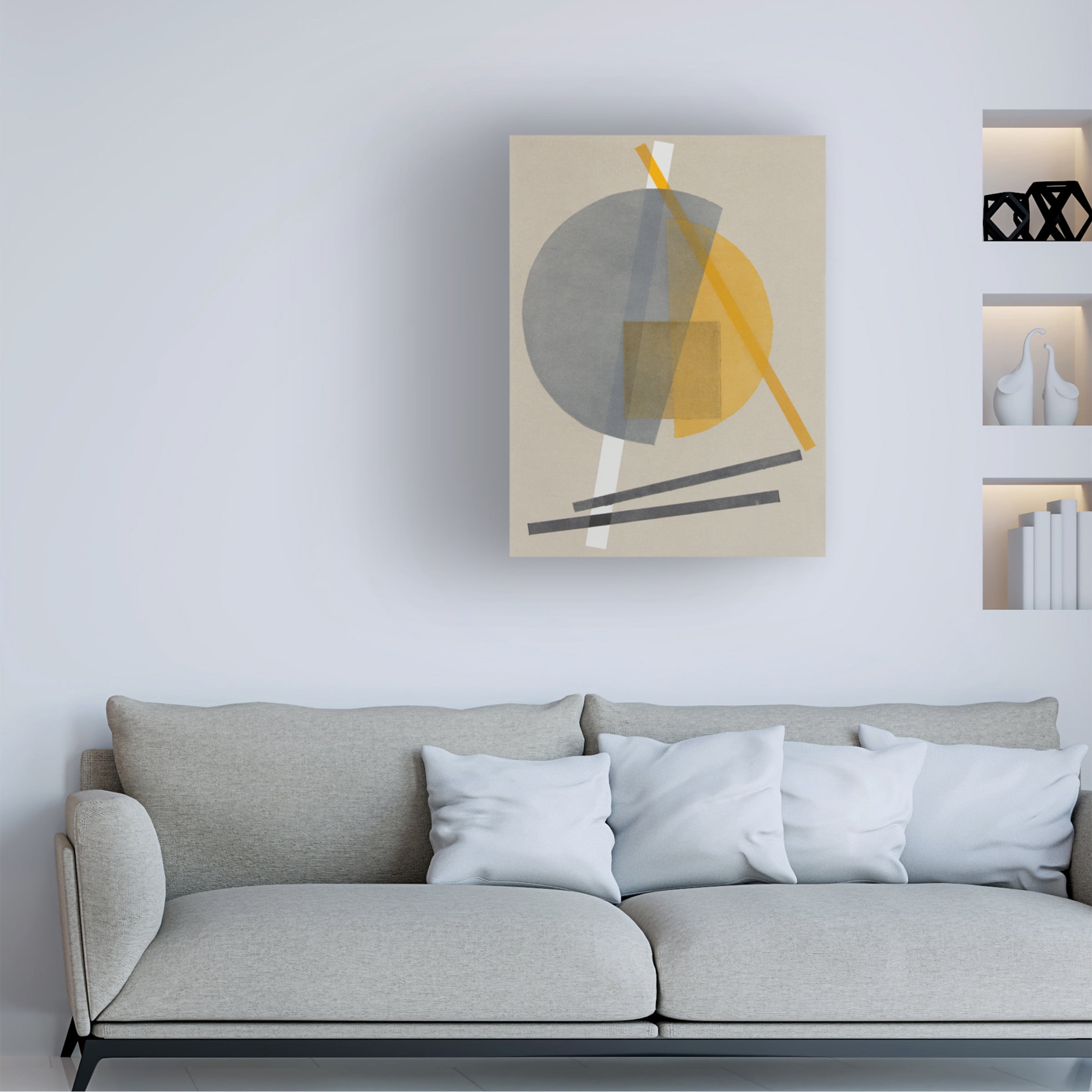 Rob Delamater 'Homage to Bauhaus V' Canvas Art