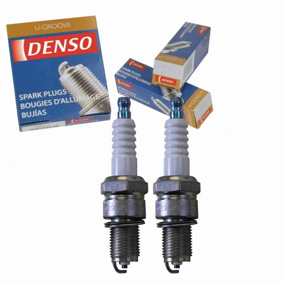 2 pc DENSO 3018 Standard U-Groove Spark Plugs for 003 159 11 03 003 159 27 03 003 159 29 03 J3189066 W16EP-U Ignition Wire Secondary
