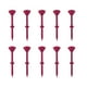 thumbnail image 2 of Pack de 10 clavos no limitantes de vidrio de golf – Soporte de plástico para tees de golf, PE de baja resistencia, diseño curvo duradero, soporte estable para la bola, surtido multicolor, 2 of 6