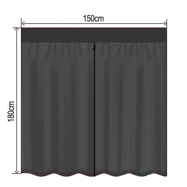 Large Size Outdoor RV Trunk Sunshade Net Privacy Curtain Ventilation Protection