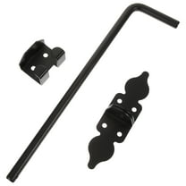 OUNONA Durable Floor Mounted Cane Bolt Gate Latch for Outdoor Door Hardware