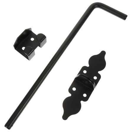 OUNONA Durable Floor Mounted Cane Bolt Gate Latch for Outdoor Door Hardware