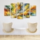 thumbnail image 2 of Cuadro Decorativo Cuadros Abigail Abstracto Remolinos Amarillos Set de 5 Piezas, 2 of 5