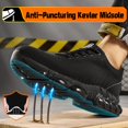 thumbnail image 3 of Zapatos con punta de acero TANIELD Zapatos de seguridad ligeros para hombre, 3 of 7