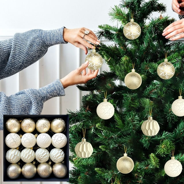 Colgante De Rbol De Navidad, Diseo Craquelado Pintado a Mano, 6 Cm, Artesana, Decoracin Festiva Para El Hogar, Ideal Para La Temporada Navidea, Adornos, Accesorios Decorativos, Estilo, Ukhbmc