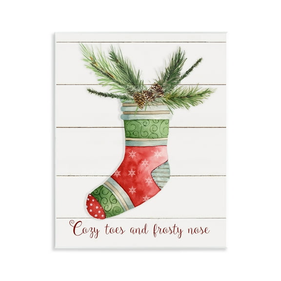 Stupell Industries Cozy Toes & Frosty Nose Holiday Painting Unframed Art Prints Wall Art, 11 x 14