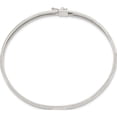 thumbnail image 2 of Sterling Silver 6.5mm Laser And Diamond-Cut Flexible Bangle (7.25 X 6.5) Made In India qb611, 2 of 5