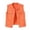 Orange, variant on Candy Color Sleeveless Frayed Hem Jean Jacket For Women Fashion Ripped Button Down Lapel Slim Denim Waistcoat