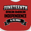 thumbnail image 4 of Inktastic African American Independence Juneteenth Boys or Girls Baby Bib, 4 of 4
