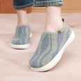 thumbnail image 4 of Fuzzy Ankle Boots for Women Trendy Pattern Low Top Winter Slip on Walking Shoes Soft Sole Booties, 4 of 7
