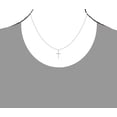 thumbnail image 4 of Ritastephens Sterling Silver Mini Women Cross Pendant with Chain Necklace 16 inches, 4 of 5