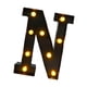 thumbnail image 5 of Lámpara de letras de marquesina con luz LED, letrero del alfabeto, letras de marquesina iluminadas para decoración de pared, fiestas, cumpleaños, N 661 x 858 x 157 pulgadas, 5 of 9