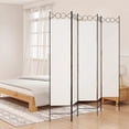 thumbnail image 1 of vidaXL 5-Panel Room Divider White 200x200 cm Fabric, 1 of 1