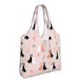 thumbnail image 2 of Wukai White And Black Rabbit Sturdy and Stylish Reusable Canvas Tote Bag: Eco-Friendly, Heavy-Duty Grocery Shopping Bag with Reinforced Handles, 2 of 7