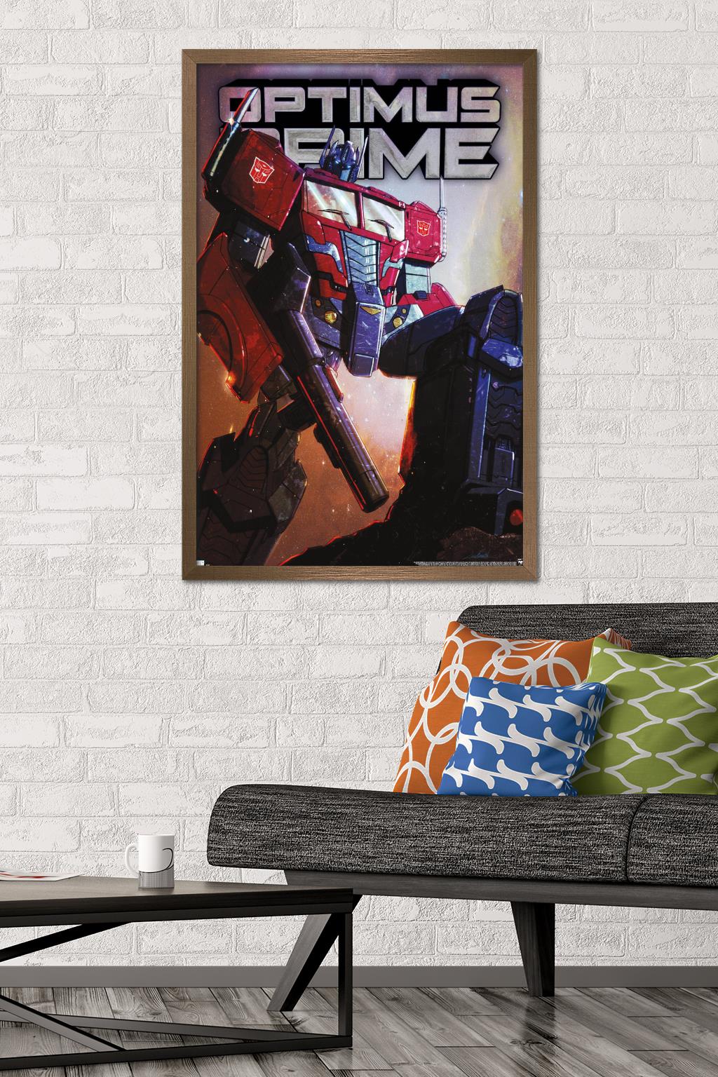 Hasbro Transformers - Optimus Prime Wall Poster, 22.375" x 34" Framed