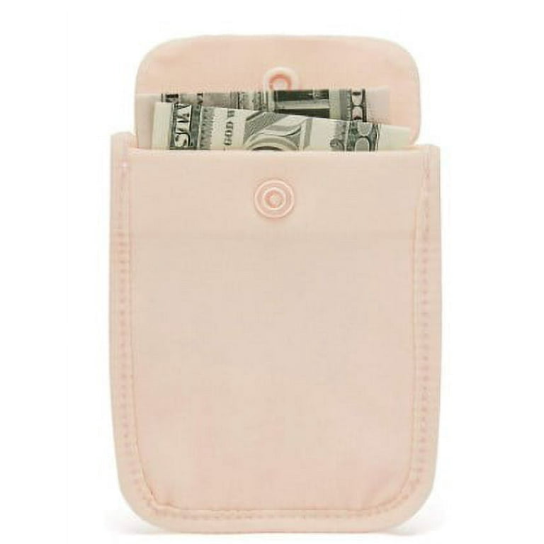  2 Pieces Travel Bra Wallet for Women Hidden Bra Wallet
