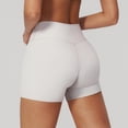 thumbnail image 2 of idosla Women's Biker Shorts 2.5" No Front Seam High Waist Hidden Scrunch Workout Gym Yoga Running Shorts (Grey, S), 2 of 8