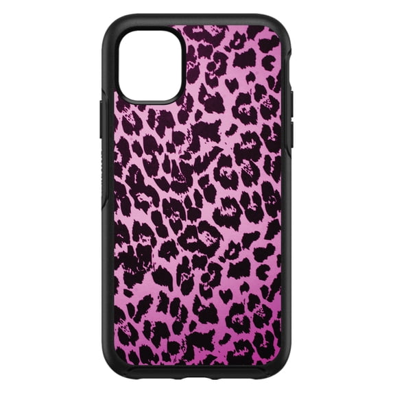 DistinctInk Custom SKIN / DECAL compatible with OtterBox Symmetry for iPhone 11 (6.1" Screen) - Pink Purple Leopard Skin Spots