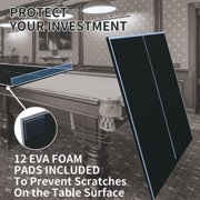 LiviNest Foldable Ping Pong Conversion Top: 60-Second Table Tennis Setup - 4-Inch Thin Fold for Easy Storage - Official Tournament Size for Family Game Nights & Office Breaks