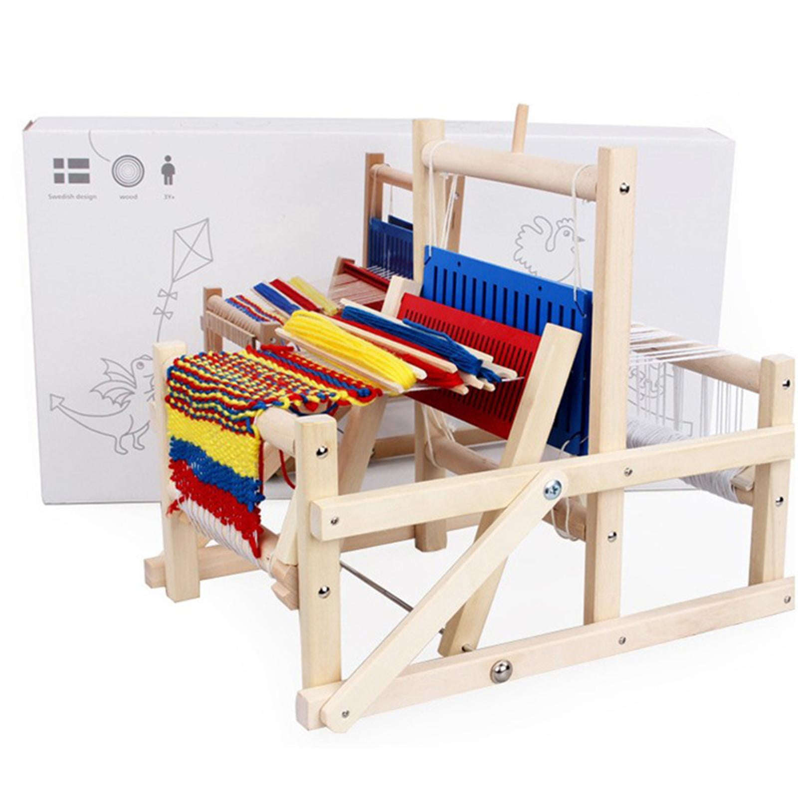 Wooden Traditional Weaving Loom Educational Toys for Kids Children -Knitting  Toys 