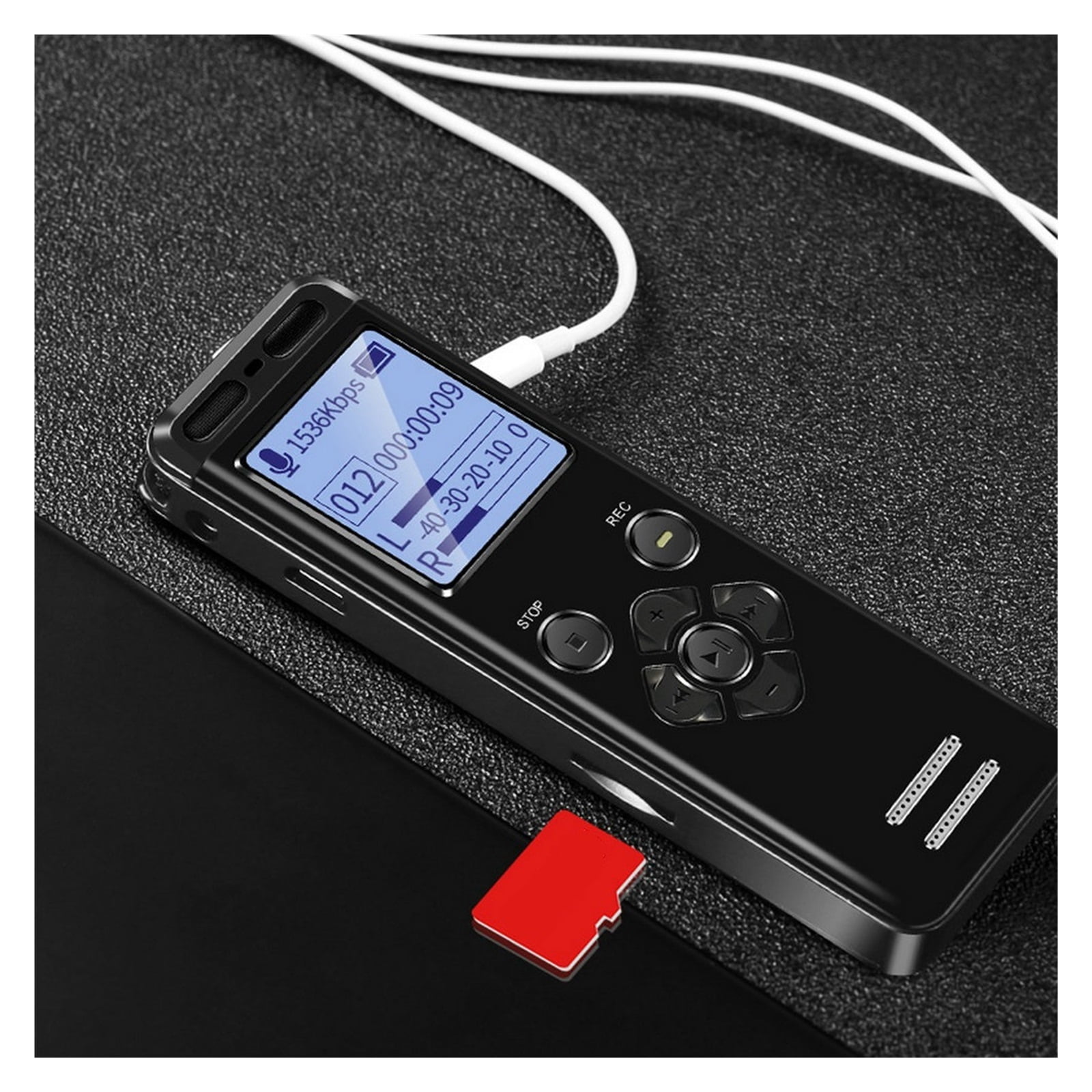 Voice Activated Recorder Big LCD Screen MP3 Player Extended Memory WAV HiFi Recording Record