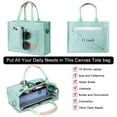 thumbnail image 4 of Bolso GASSDA de lona para mujer con bolsillos y correa, 4 of 6