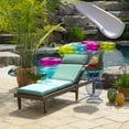 thumbnail image 3 of ARDEN Outdoor Chaise Cushion, 21 x 72, Water Repellent, Fade Resistant 21 X 72, Aqua Leala, 3 of 12