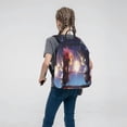 thumbnail image 5 of Naloa Dreamy Forest Elf Print Lightweight DayBackpack Suitable for school, work, shopping, travel, etc., 5 of 5
