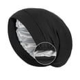 thumbnail image 3 of Satin Lined Bonnet for Sleeping for Women Men | Adjustable Slouchy Beanie Hat Night Sleep Cap, Hair Wrap for Curly Natural Hair, 3 of 3
