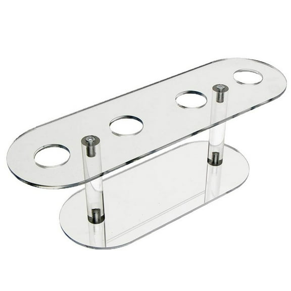 CIYISON 4 Holes Acrylic Ice Cream Cone Holder Tray Sushi Roll Display Stand Rack Dessert Shelf Wedding Party Birthday Decor